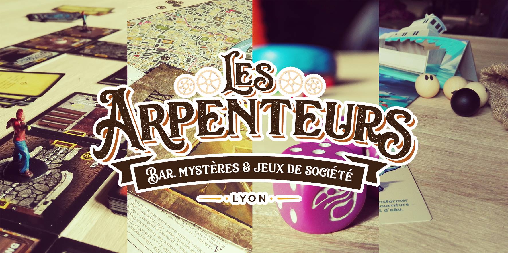 Les Arpenteurs gameboards bar Lyon